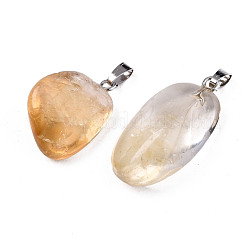 Natural Citrine Pendants&nbsp;G-Q468-98