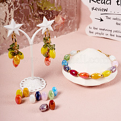 50Pcs 10 Styles Electroplate Glass Beads&nbsp;EGLA-TA0001-63