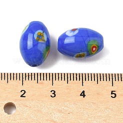 Handmade Millefiori Glass Beads&nbsp;LAMP-U004-02