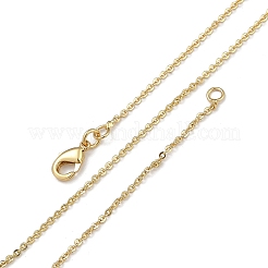 1.4mm Rack Plating Brass Cable Chain Necklaces for Women Men&nbsp;MAK-L044-23G