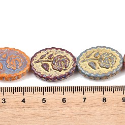 Painted Glass Beads Strands&nbsp;X-GLAA-F133-07E