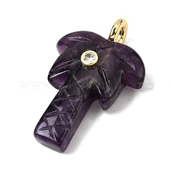 Natural Amethyst Carved Pendants&nbsp;G-C282-04F