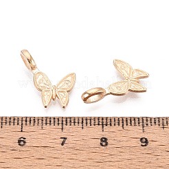 合金ペンダント  蝶  ライトゴールド  19x11x5mm  穴：4x2.5mm&nbsp;PALLOY-T092-48KCG