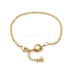 304 Stainless Steel Ball Chain Bracelets for Women&nbsp;LS-BJEW-D407-04G