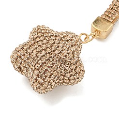Resin Rhinestone Alloy Keychain&nbsp;KEYC-U006-01D