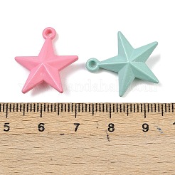 オペークアクリルパーツ  スター  ミックスカラー  21.5x19x6mm  穴：1.4mm&nbsp;MACR-C039-09