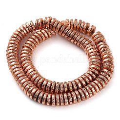Electroplated Natural Lava Rock Beads Strands&nbsp;G-I360-A05-03
