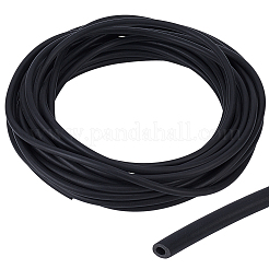 バッグの内芯用 5m PVC 丸中空コード  ブラック  6mm  約5.47ヤード（5m）/セット&nbsp;OCOR-BC0006-86A