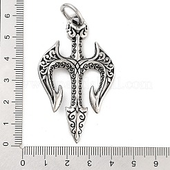 Retro 304 Stainless Steel Big Pendants&nbsp;STAS-I205-10AS