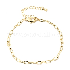 Brass Paperclip Chain Bracelets for Women&nbsp;BJEW-F531-02G
