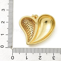 Rack Plating Brass Micro Pave Clear Cubic Zirconia Pendants&nbsp;KK-Z067-07G-02