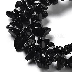 天然石トルマリンビーズ連売り  チップ  1~8x5~17x5~8mm  穴：0.9~1mm  30.31~31.50''（77~80センチメートル）&nbsp;X-G-M205-80
