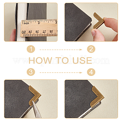 100Pcs 10 Styles Iron Book Corner Guards&nbsp;FIND-PH0020-50