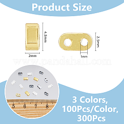 300Pcs 3 Colors Electroplated Non-magnetic Synthetic Hematite Bead&nbsp;G-DC0001-44