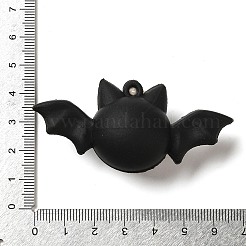 ハロウィーンテーマ PVC プラスチックペンダント  混合図形  バット  31x66x24mm  穴：3mm&nbsp;KY-U003-02F