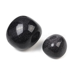 合成ブルーゴールドストーン青金砂石ビーズ  タンブルストーン  ナゲット  穴なし/ドリルなし  花瓶フィラーの宝石  20~35x22~40x14~27mm&nbsp;GG-CBAD0F6-B10-01A