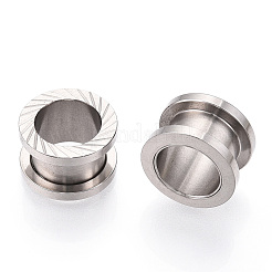 Non-Tarnish 316 Surgical Stainless Steel Grooved Beads&nbsp;STAS-N103-08B-P