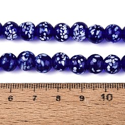 Handmade Lampwork Beads Strands&nbsp;LAMP-N037-07E