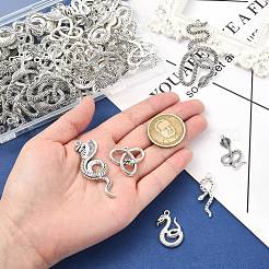 100Pcs 10 Styles Tibetan Style Alloy Pendants&nbsp;FIND-CJ0003-94