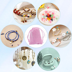 Velvet Jewelry Drawstring Gift Bags&nbsp;ABAG-BBC0001-10A-02