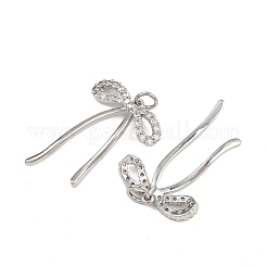 Brass Micro Pave Cubic Zirconia Pendants&nbsp;KK-A269-21P