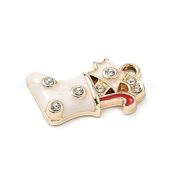 Christmas Themes Alloy Rhinestone Pendants&nbsp;PALLOY-P313-02D-G