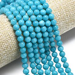 Natural Malaysia Jade Beads Strands&nbsp;G-L645-A01-6mm-24