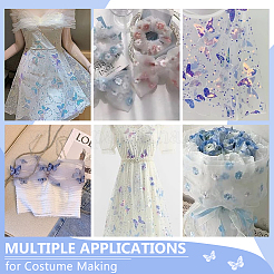 1 Sheet Butterfly Pattern Polyester Fabrics&nbsp;DIY-BC0012-75