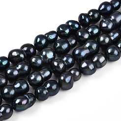 Natural Nucleated Baroque Keshi Pearl Beads Strands&nbsp;PEAR-S020-F13