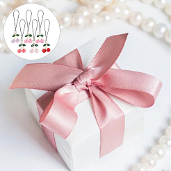 12Pcs Cell Phone Strap Charm 3D Cherry Acrylic Charm Hanging Keychain for Women&nbsp;HJEW-PH01851