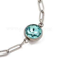 K9 Glass Rhinestone Link Bracelets&nbsp;BJEW-JB05355