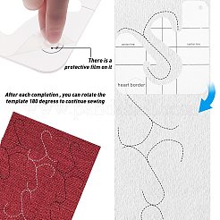 Transparent Acrylic Sewing Template&nbsp;DIY-GF0002-92