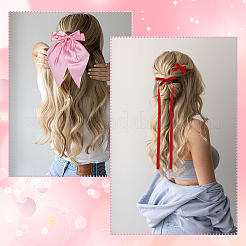 6 Styles Bowknot Polyester Hair Barrettes&nbsp;PHAR-SP0001-22B