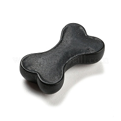 ブラック&ピンクの不透明樹脂カボション  ジュエリー作りのための  犬用の骨  14x24x6.5mm&nbsp;LS-CRES-P026-A01
