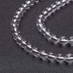 Natural Grade A Quartz Crystal Beads Strands&nbsp;GSR6mmA039