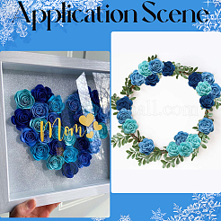 1Set Self-adhesive Non Woven Roses Fabric&nbsp;DIY-SC0032-32A