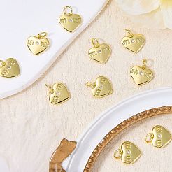 10Pcs Golden Plated Brass Charms&nbsp;KK-SZ0007-43