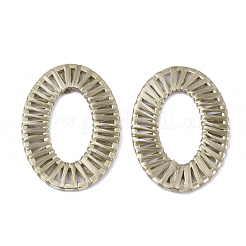 Handmade Raffia Woven Linging Rings&nbsp;WOVE-Q077-22