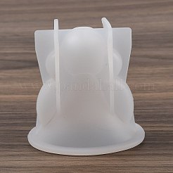 クリスマステーマ 3D DIY シリコン像型  レジン型  UVレジン用  エポキシ樹脂工芸品作り  ホワイト  人間  60x62x47mm&nbsp;LS-SIMO-G001-02A