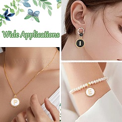 52Pcs 2 Colors Alloy Enamel Pendants&nbsp;ENAM-CJ0006-89