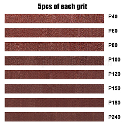 40Pcs 8 Style Flat Sandpaper&nbsp;TOOL-FH0001-61