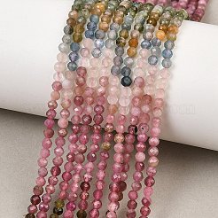 Natural Multicolor Tourmaline Beads Strands&nbsp;G-H266-15B-01