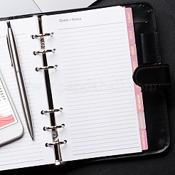 6 Sheets PP Paper Index Tabs&nbsp;DIY-WH0899-116