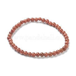 Synthetic Goldstone Beaded Stretch Bracelets&nbsp;BJEW-D446-A-15