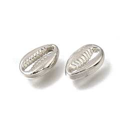 チベット風合金ビーズ  カウリーシェルシェイプ  アンティークシルバー  12x7.5x3mm  穴：9.5x1.2mm  約1162個/1000g&nbsp;AL-CBA3B63-22P