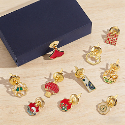 20Pcs 10 Styles Alloy & Iron Drawer Handles&nbsp;AJEW-GA0010-54