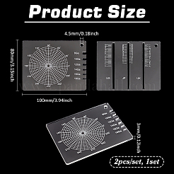 1 Set Acrylic Finger Ring Measuring Tools&nbsp;TOOL-BC0003-16