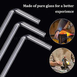 透明ガラスチューブ  90度ガラスデリバリーチューブ  l型ダブルパスコネクタチューブ  透明  109x53x7mm  穴：4mm  10個/セット&nbsp;AJEW-WH0235-84