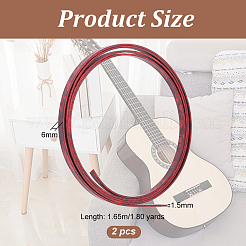 Imitation Shell Plastic Guitar Binding Purfling Strips&nbsp;AJEW-WH0470-41A