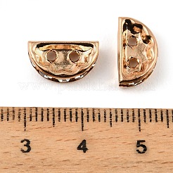 Brass Crystal Rhinestone Spacer Bars&nbsp;RB-T019-02A-KCG